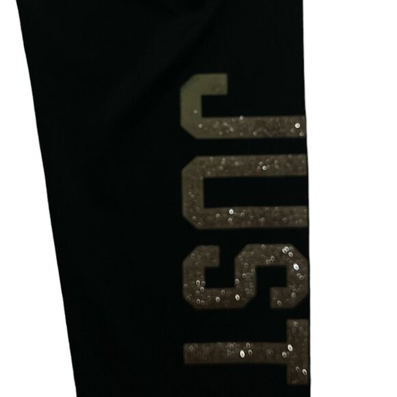 Girls Black Justice Leggings - Picture 3 of 5